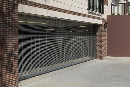 Security gate clearance for garage door