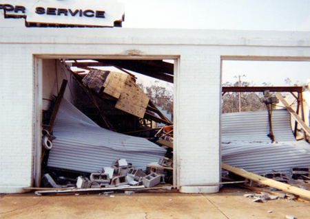 Hurricane Rated Doors Damage 3